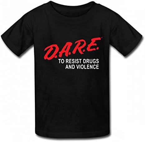 MNXBEST Dare Tshirt Cotton T-Shirts Best Quality Kid Tee Black