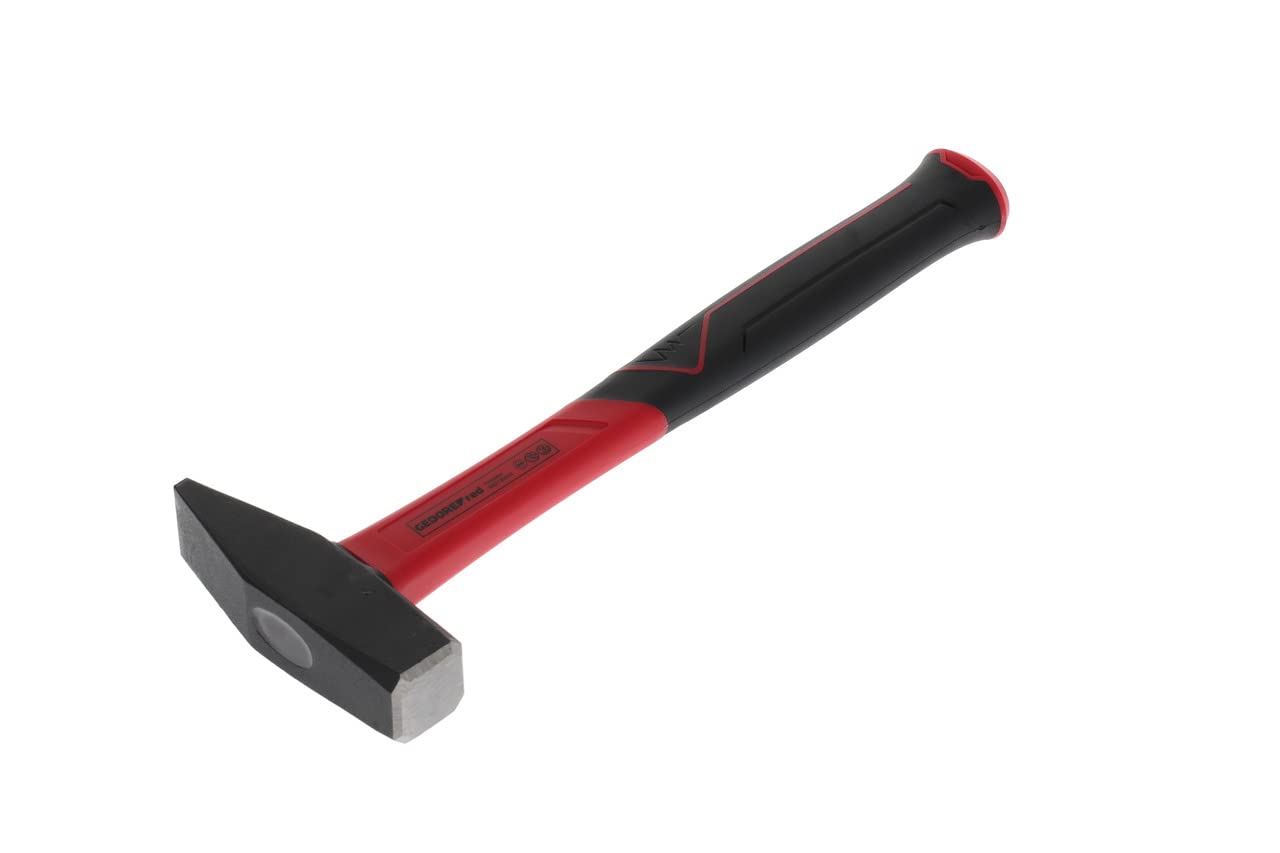 GEDORE red Engineer’s hammer with fibreglass handle, 800 g head weight, Hammer with fibreglass handle, Tool, Forged, R92120032