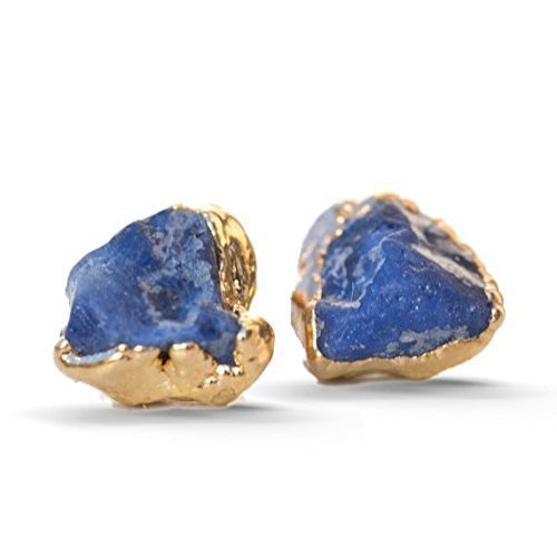 Blue Sapphire Earrings, Yellow Gold, September Birthstone