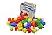 Judaica Mega Mall Multi Colored Traditional Hanukkah Plastic Dreidels, Medium, 25 Pack (With Draydel Game Instructions)