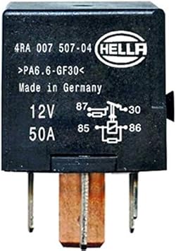 Amazon Com Hella Main Current Relay Black 12v For Vw Skoda