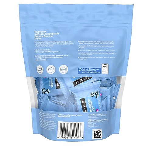 Neutrogena Makeup Remover Wipes Singles, Daily Facial Cleanser