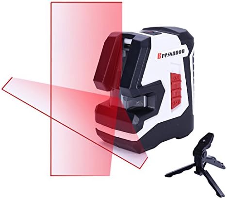 Bressanon 180 degree angle Self-Leveling Cross-Line Laser with samll tripod( excluded batteries)