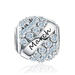 FOREVER QUEEN March Birthstone Charms for Charms