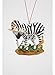 Zebra & Baby Christmas Ornament