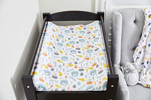 Bubzi Co Woodland Swaddle Muslin Receiving Blanket Set - Pack of 3 -Gender Neutral Design -Soft 100% Cotton Fabric - 47 x 47 inch- 120 x 120cm - Infant Swaddling Blankets for Baby Registry Burp Diaper