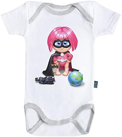 One day I will be a superhero bodysuit / onesie short sleeves - 100% cotton - Baby Geek (18-24M)