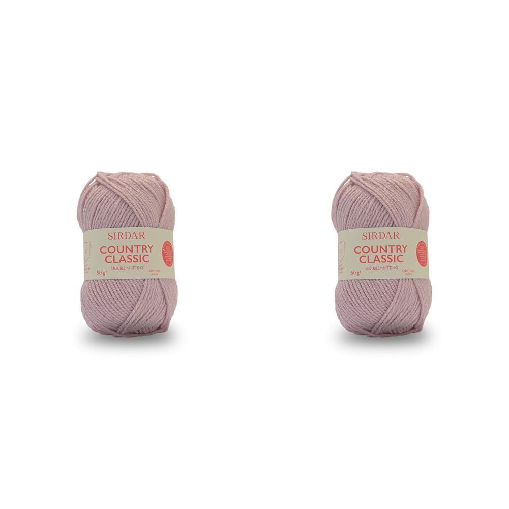Sirdar Country Classic DK Double Knitting, Rose Pink (855), 50g (Pack of 2) — image 1