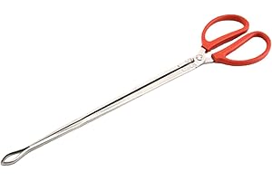 AFXGUSD Crab Tongs for Live Crabs Lightweight Pick Up Tools Rubbish Tong Anti Slip Clamp Portable Household for BBQ Fire Pit 
