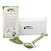 Jade Roller for Face and Gua Sha Scrapping Massage Tools Set -100% Natural Jade Facial Roller Slimming Tool