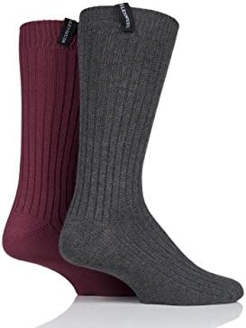Men E5100 Lightweight Ribbed Bamboo Boot Socks Pack of 2