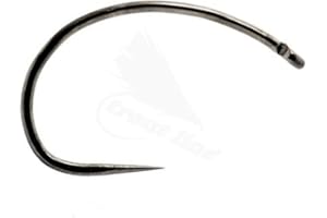 Eupheng 100pcs Plus Best Barbless Competition Fly Fishing Hook Collection, Dry Nymph Strimp&Pupa, Pupa jig Fly Hooks High Carbon Competition Hook