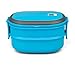 Deco Microwavable Lunch Box- Stacking Two Tier Tiffin with Vacuum Seal Lid with carrying handles- BPA Free