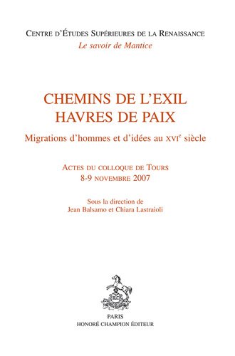 Chemins de l'exil, havres de paix