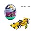 yuboo Easter Eggs, 6-Pack Large Prefilled Plastic Eggs,Kids’ Toys Filled with Different Building Bricks to Build Various Vehicles