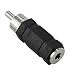 InstallerParts RCA Plug to 3.5mm (1/8") Mono Jack Adapter - Black - Well-Constructed primary