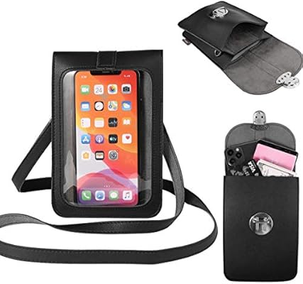 leather touch screen purse