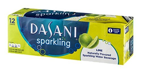 DASANI Sparkling Water, Lime, 12 ct