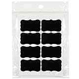 Wrapables Chalkboard Labels/Chalkboard Stickers, 3.25-Inch by 2-Inch, Fancy Rectangle, Set of 36