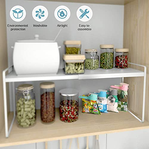 Bag Clips for Food, 4 pcs Food Package with Pour Spout, Snack Sealing Clips, Pouring Food Clip, Food Storage Clip, Best Kitchen Food Storage and Organization (Multicolor)