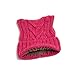 Pussy Cat Hat Women`s March-Cat Beanie Pink-Winter Hat for Women Lined with Fleece (Hot Pink) (Hot Pink)