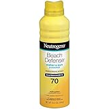 Neutrogena Beach Defense Spray Sunscreen Broad Spectrum SPF 70, 6.5 Ounce (Pack Of 3)