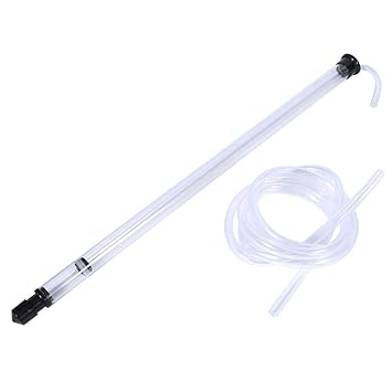 Manual Liquid Transfer Tool Anti-static Siphon Tube Hand Hose Pump for Gas Fuel Oil Water (1.8 m)