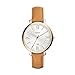 Fossil Women's ES3737 Jacqueline Gold-Tone Stainless Steel Watch with Leather Band