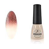 Chameleon Temperature Changing Colour Nail Lacquers Soak Off UV LED Gel Polish Saddlebrown - Brick-red