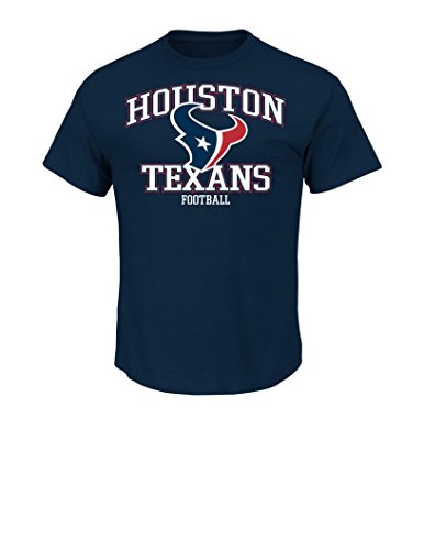 NFL Houston Texans Men's Greatness Short Sleeve Basic Tee, XX-Large, Navy