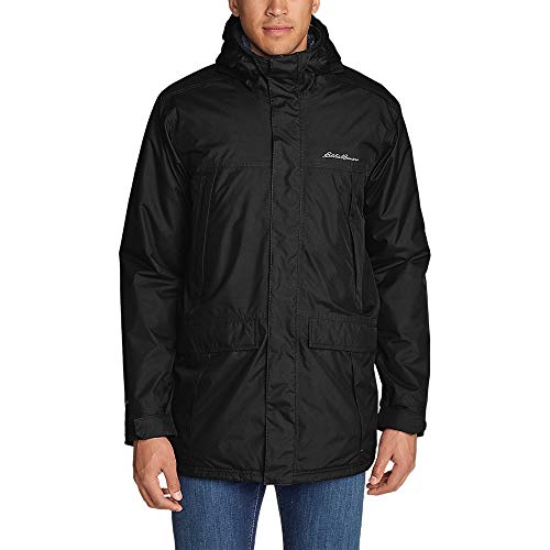 Eddie Bauer Men's Rainfoil Insulated Parka, Black Regular M Pricepulse