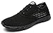 reamcity Women's Water Shoes Athletic Sport Lightweight Walking Shoes Black 7