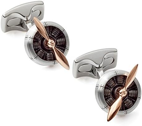 Deakin and Francis Fundamentals Mechanicals SOP with Engine Cufflinks, Black