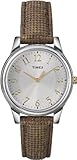Timex Women's T2P0942M Metallic Brown Leather Strap Watch
