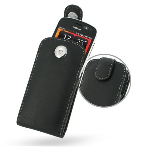 PDair VX1 Black Leather Case for Nokia 808 PureView