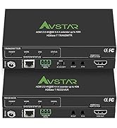 HDMI Extender Over Ethernet 4K 60Hz 444 Uncompressed Over Cat5e Cat6 to 40m(165ft)/ 70m (230ft), ...