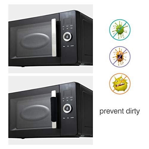 OUGAR8 Microwave Door Handle Covers,Keep Your Kitchen Appliance Clean from Smudges, Fingertips, Drips, Food Stains, Perfect for Oven(6" L3.5 W,Black) - Thumbnail 4