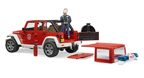 Bruder Jeep Rubicon Fire Rescue with Fireman Vehicle