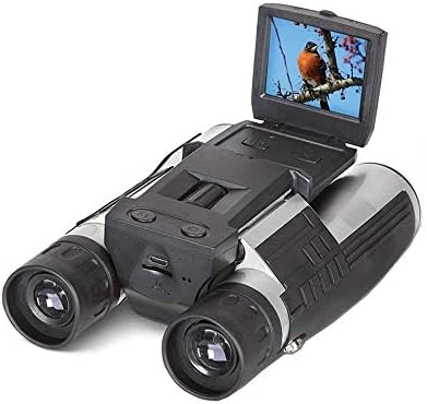 YTBLF 2-inch LCD digital binoculars, 12x32 5-megapixel video recorder with free 8GB Micro SD card for bird watching football match concert