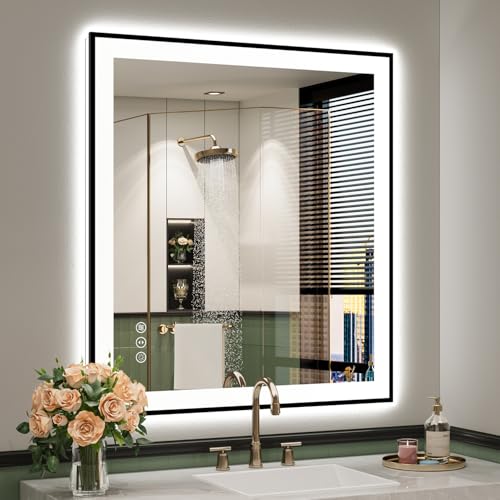 YEELAIT Inch LED Bathroom Mirror Lights Black