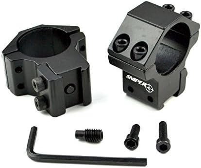 Team 15 Tactical Pair of Dovetail 1" Scope Rings - Choice of Medium or High Profile - Fits 3/8" - 5/8" Dovetail (11mm-15mm) .22 Air Rifle Airgun