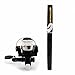 Freehawk Mini Carbon Fiber Telescopic Pen Fishing Rod Pocket Pen Fishing Pole Pocket Travel Fishing Rod Sea Fishing Rods + 2000 Aluminum Spinning Fishing Reel + Fishing Line (Black)