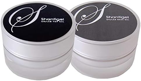 Amazon ジェルネイル Led Uv両対応 トップジェル ベースジェル Shanti Gel シャンティジェル トップジェル ベースジェルセット 15g 長持ちつやつやジェル アセトンで簡単にオフ ジェルネイル クリアジェル カラージェル トップジェル ベースジェル Fleur