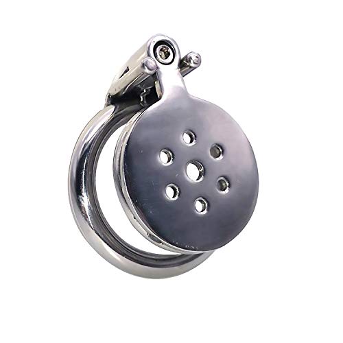 Bondage Masters, Nano Chastity Micro Chastity Device Ultra Small CB Device Unique Lock, Silver
