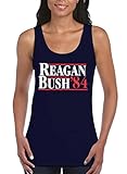 Shop4Ever® Reagan Bush 84 Women's Tank Top Republican Presidential Campaign Tank Tops