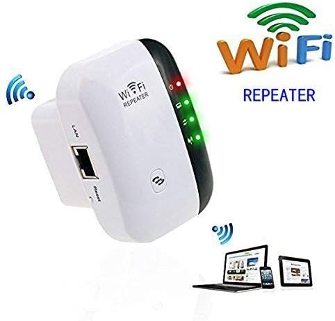 WiFi Range Extender 300Mbps Wireless Repeater Internet Signal Booster 2.4GHz Amplifier for High Speed Long Range Easily Set Up Supports Repeater/Access Point Mode, Extends WiFi to Home & Alexa Devices