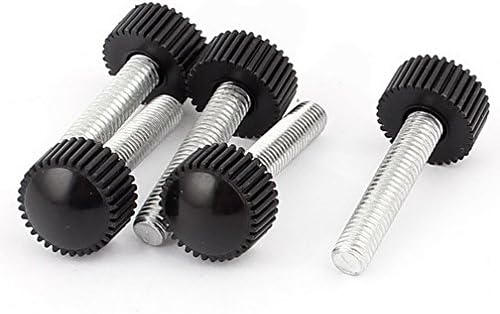 Amazon Com M6 X 30mm Round Head Screw On Straight Knurled Clamping Knob Grip 5pcs By Mariap Home Improvement