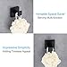 Angle Simple Towel Hook Matte Black, SUS 304 Stainless Steel Coat Robe Hook, Bathroom Hand Towel Hanger for Wall
