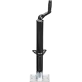 Road DAWG A-Frame Trailer Jack, 2,000 LBs Capacity, 14 Inches Vertical Travel, Top-Wind Handle Trailer Tongue Jack with Foot Plate, for Camper, RV，ATR39004MB
