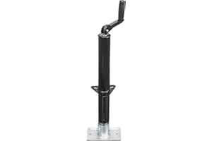 ROAD DAWG A-Frame Trailer Jack, 2,000 LBs Capacity, 14 Inches Vertical Travel, Top-Wind Handle Trailer Tongue Jack with Foot Plate, for Camper, RV，ATR39004MB